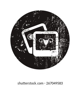 vector illustration of modern b lack icon woman organs
