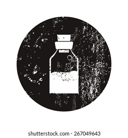vector illustration of modern b lack icon medicines