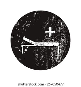 vector illustration of modern b lack icon hospital