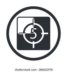 vector illustration of modern b lack icon  cadr
