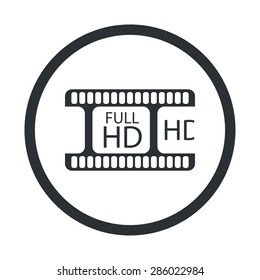 vector illustration of modern b lack icon frame cinema