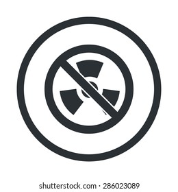 vector illustration of modern b lack icon radiation