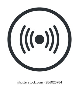 vector illustration of modern b lack icon signaling