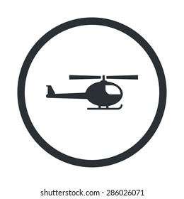 vector illustration of modern b lack icon helicopter