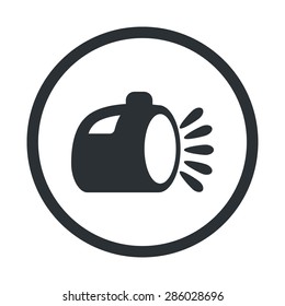 vector illustration of modern b lack icon lantern