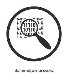 vector illustration of modern b lack icon program code
