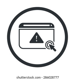 vector illustration of modern b lack icon virus