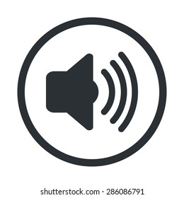 vector illustration of modern b lack icon volume