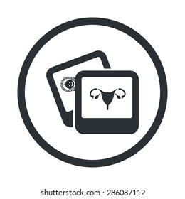 vector illustration of modern b lack icon woman organs