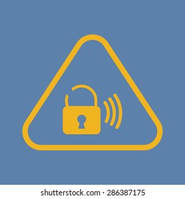 vector illustration of modern b lack icon signaling