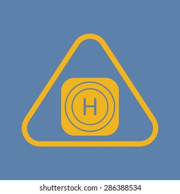 vector illustration of modern b lack icon helicopter