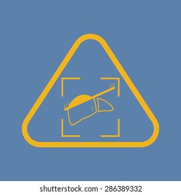 vector illustration of modern b lack icon scanning liver
