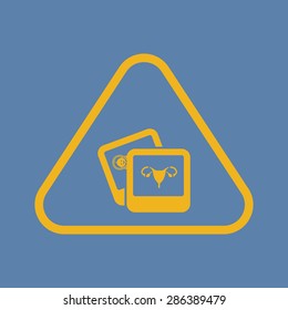 vector illustration of modern b lack icon woman organs