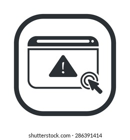 vector illustration of modern b lack icon virus