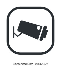 vector illustration of modern b lack icon camera
