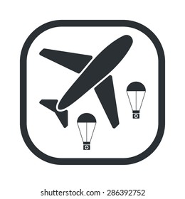vector illustration of modern b lack icon medical bag