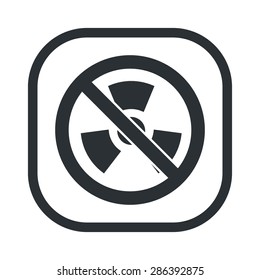 vector illustration of modern b lack icon radiation