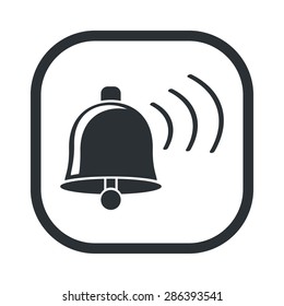 vector illustration of modern b lack icon bell