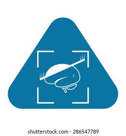 vector illustration of modern b lack icon brain scan