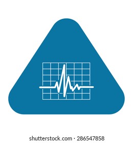 vector illustration of modern b lack icon pulse