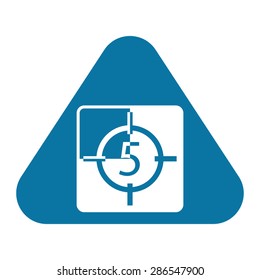 vector illustration of modern b lack icon  cadr
