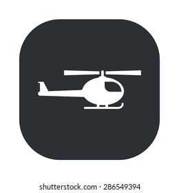 vector illustration of modern b lack icon helicopter