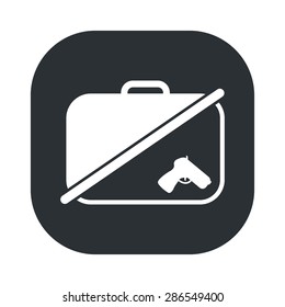 vector illustration of modern b lack icon detector