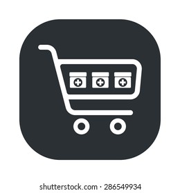 vector illustration of modern b lack icon medicines
