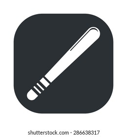 vector illustration of modern b lack icon baton protection