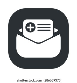 vector illustration of modern b lack icon message