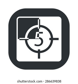 vector illustration of modern b lack icon  cadr