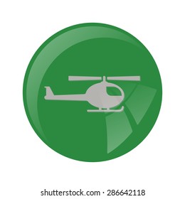 vector illustration of modern b lack icon helicopter