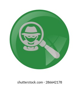 vector illustration of modern b lack icon police