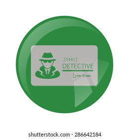 vector illustration of modern b lack icon police
