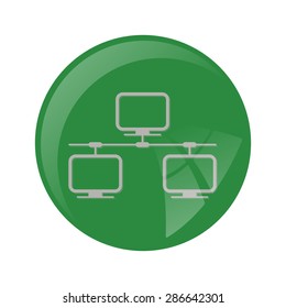 vector illustration of modern b lack icon network