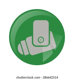 vector illustration of modern b lack icon camera