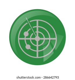 vector illustration of modern b lack icon radar