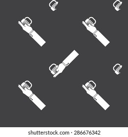 vector illustration of modern b lack icon lock