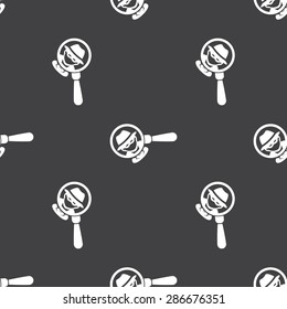 vector illustration of modern b lack icon police