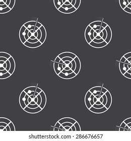 vector illustration of modern b lack icon radar