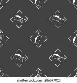 vector illustration of modern b lack icon scanning liver