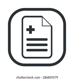 vector illustration of modern b lack icon document