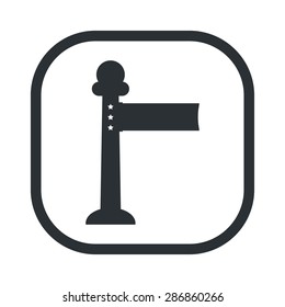 vector illustration of modern b lack icon red carpet