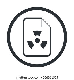 vector illustration of modern b lack icon virus