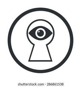 vector illustration of modern b lack icon detective