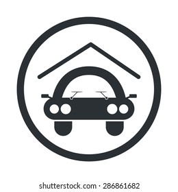 vector illustration of modern b lack icon signaling