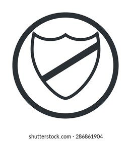 vector illustration of modern b lack icon shield