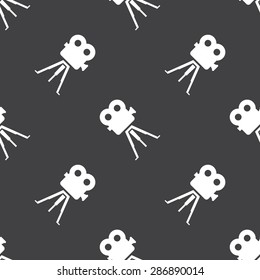 vector illustration of modern b lack icon camcorder