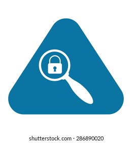 vector illustration of modern b lack icon lock