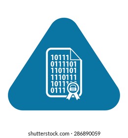 vector illustration of modern b lack icon program code